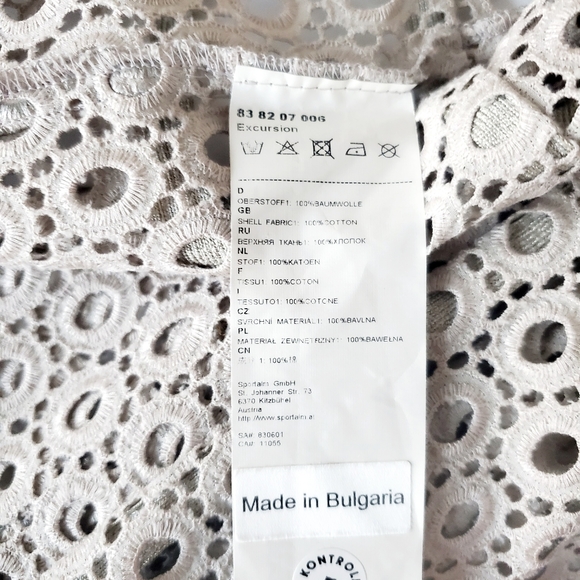 SPORTALM Lace Toupe Zipped Eyelet Blazer - Picture 9 of 9